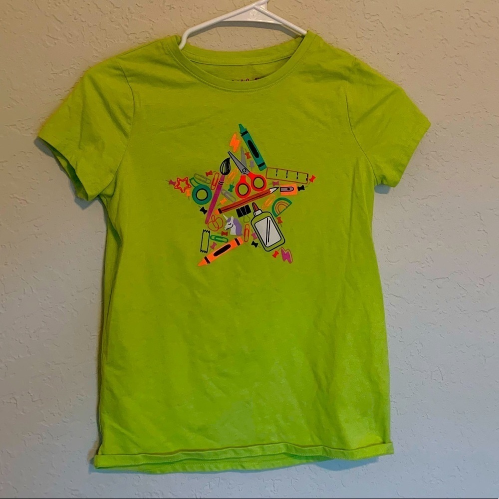 Girls 10/12 Green Cat & Jack Tee